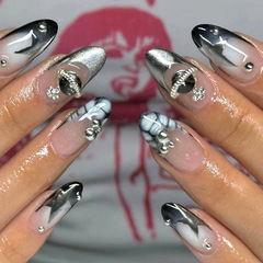歐美鐳射星球爆閃穿戴甲甲片穿戴式指甲貼美甲甲片Press on nails