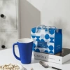 Klein blue lace corrugated cup [inside white and outside blue] color box