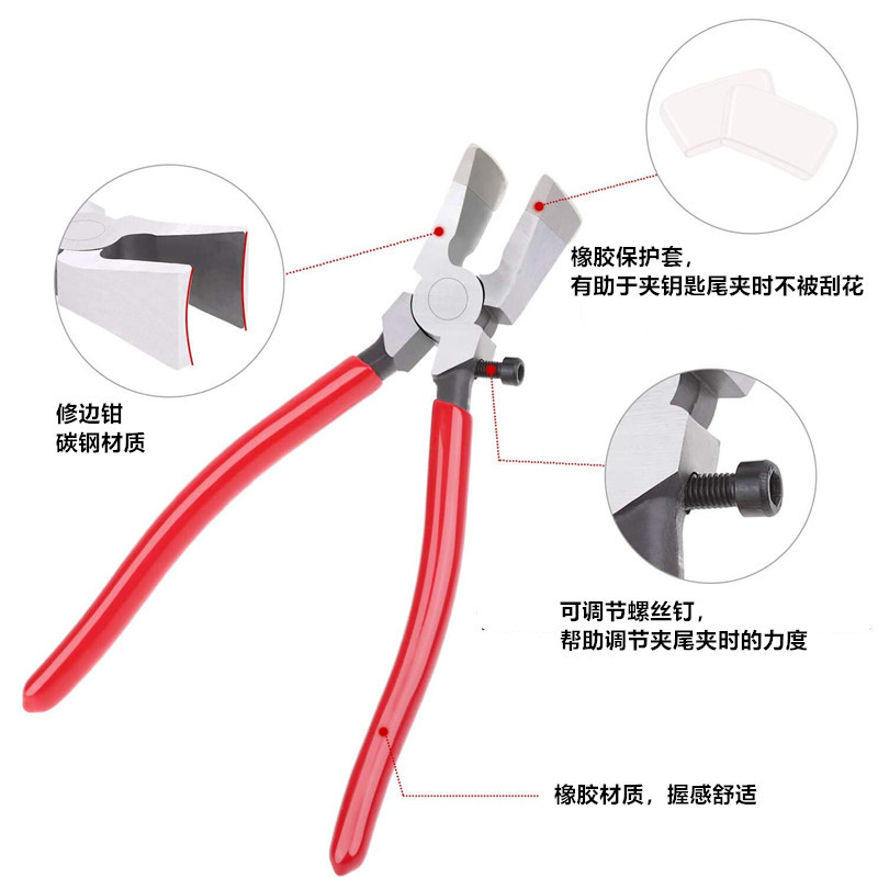 Para transfronterizo 25mm cinta cola clip metal clave anillo clip accesorios equipaje hardware joyería DIY clip