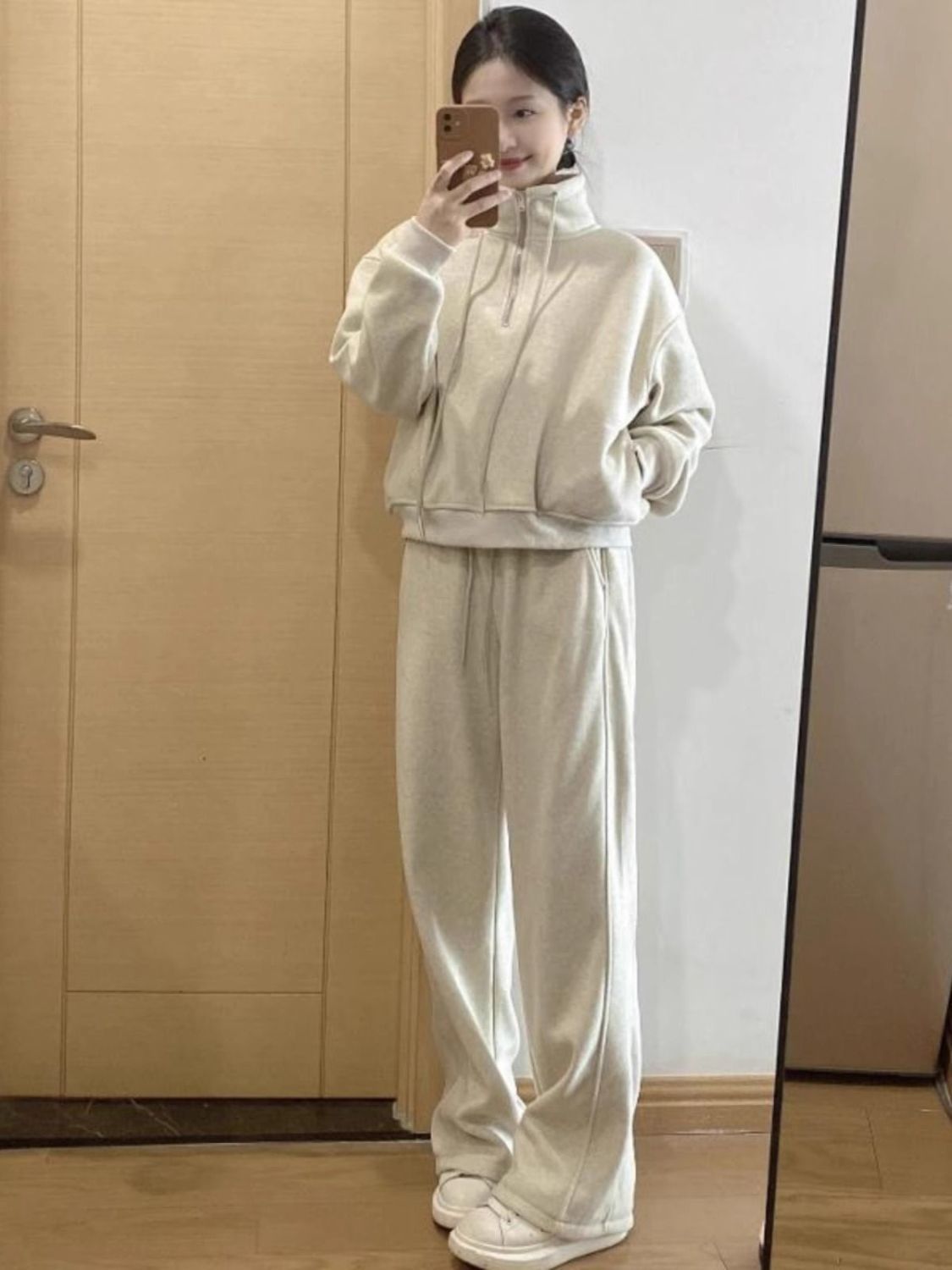 ActiveGo Casual Sportswear For Women, Autumn Winter Fashionable Sweatshirt Pants, Youthful And Age-Reducing Running Two-Piece Set_voghion.com