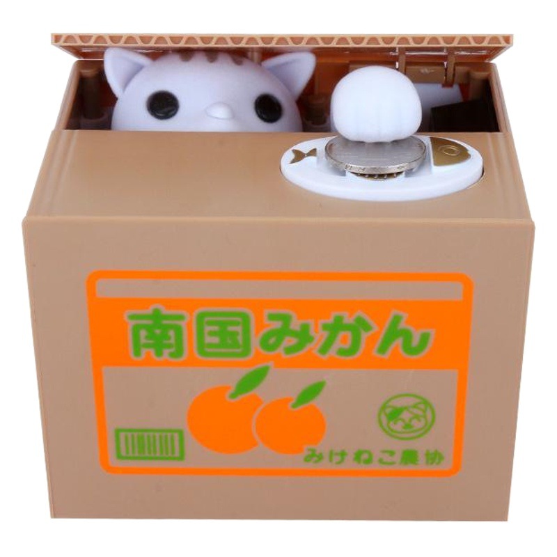 Robar gato alcancía eléctrica robar monedas de los niños alcancía Banco alcancía regalos de comercio exterior adornos regalo creativo