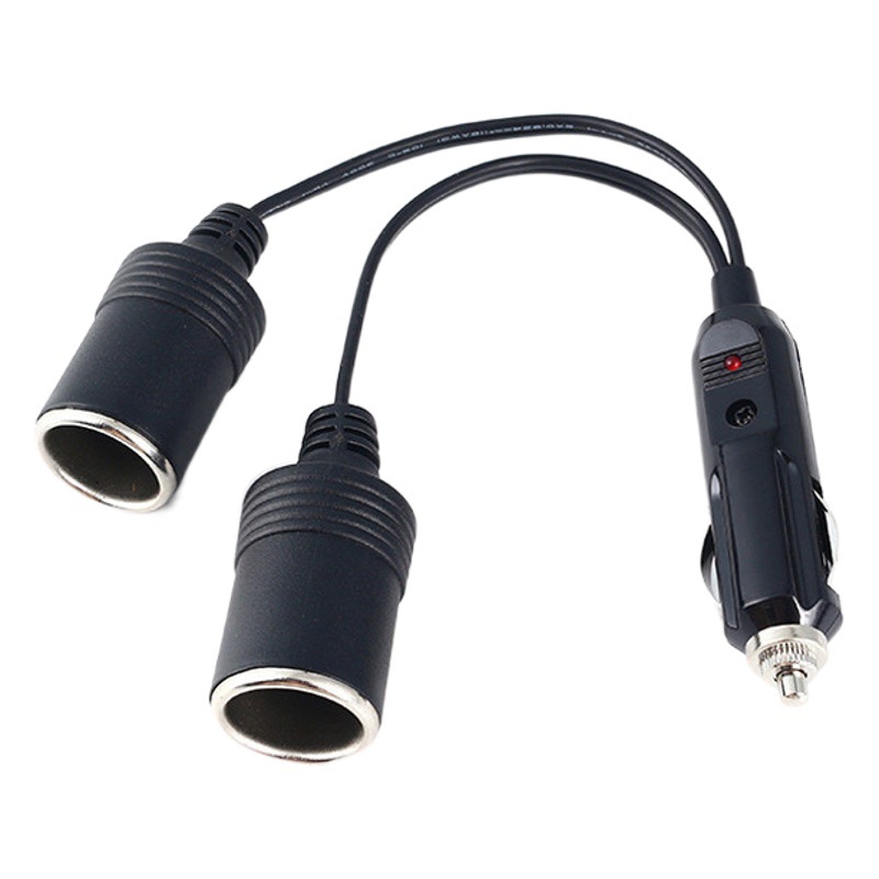 Factory Direct sales cigarette lighter one minute two one drag two 1 minute 2 car 12V/24V universal high-power splitter