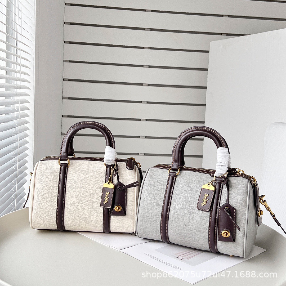 C's Ole 新品 Koujia Ruby 25 ボストン 本革 ハンドバッグ ショルダーバッグ クロスボディバッグ 脇下 レディースバッグ