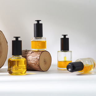Spot Hopeck Matte t Cap Press Dropper Cap Molded Glass Bottle 20 Teeth 30-50ml Liquid Foundation Essential Oil Bottle