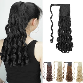 假发马尾;假发片;假发长卷发