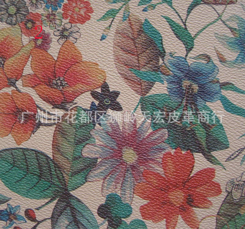 直销印田园植物花朵花卉人造革箱包手袋皮具包盒家居工艺装饰皮革