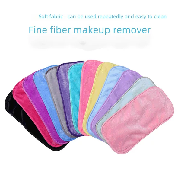 Customizable Fine Fiber Lazy Makeup Remover Cotton Pads, Washable Cosmetics Reusable Face Towels Wholesale