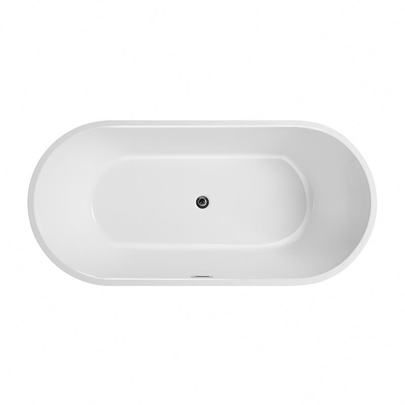 Foshan venta directa de fábrica simple borde Delgado doble bañera de acrílico B & B Hotel en línea rojo adulto bañera independiente