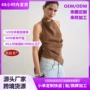爆款露背外贸不对称小衫