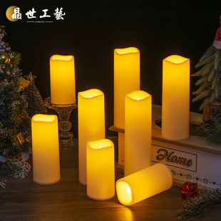 led波浪口电子蜡烛灯 仿真蜡烛浪漫表白舞台婚庆圣诞节装饰氛围灯-阿里巴巴