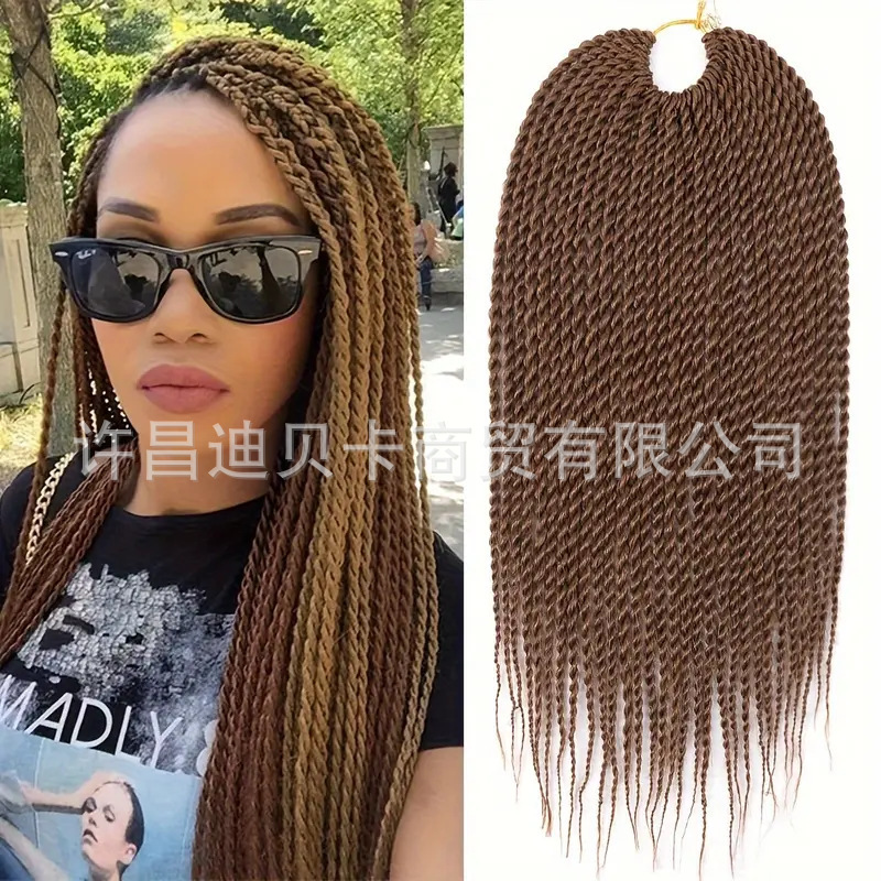 Hand Wipe Two Thin Braids Chemical Fiber Dirty Braids Crochet Hair SenegaleseTwist Hair Foreign Trade African Wig Braids