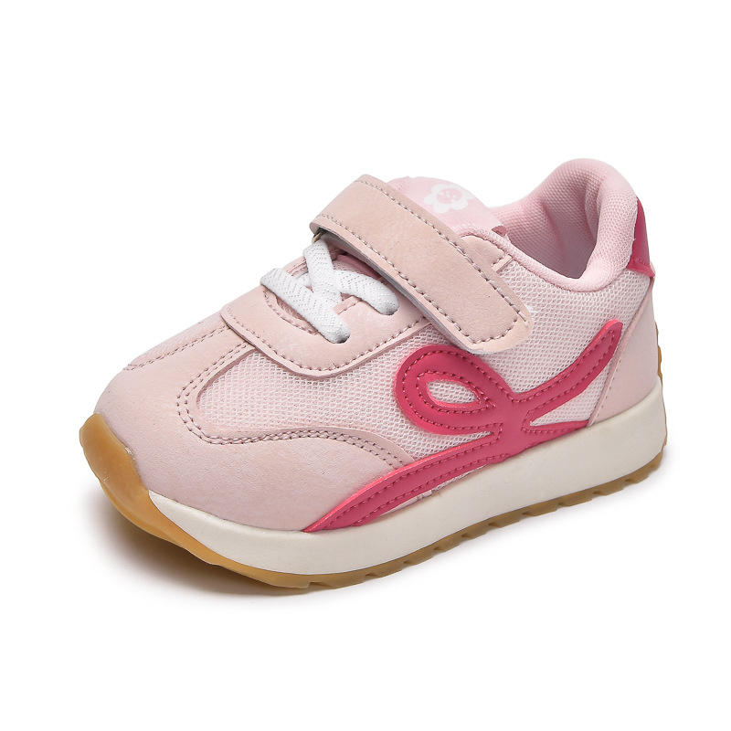 Zapatos Forrest Gump para niños, malla, transpirable, suela suave, antideslizante, primavera 2025, nuevos zapatos deportivos para niños y niñas, zapatos de cintura pequeños