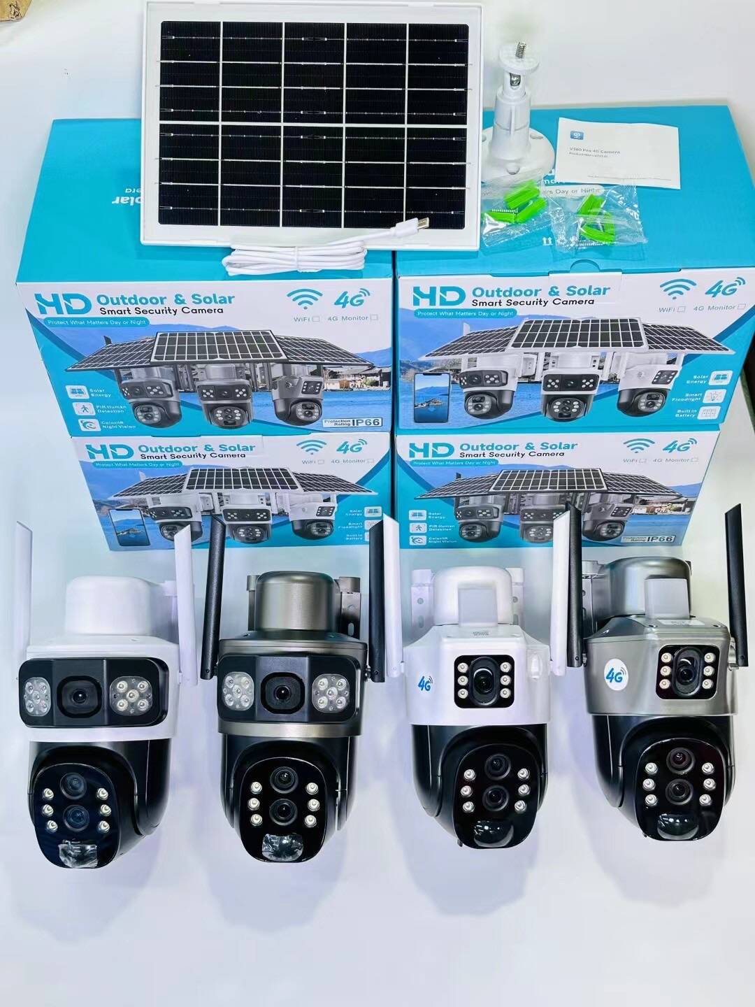 V380太阳能监控器360度手机远程室外夜视全景家用高清10