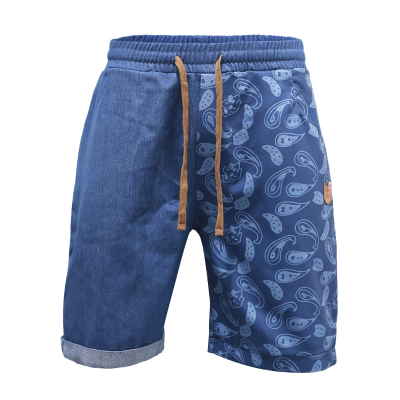 Summer New Casual Cashew Flower Men's Trendy Colored Simplified Shorts_mkmklike.com