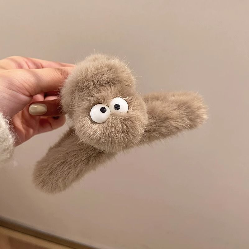 Estilo francés gran felpa clip de pelo de acrílico clip de tiburón Otoño e Invierno horquilla de alto grado versátil agarre del pelo updo tocado de pelo