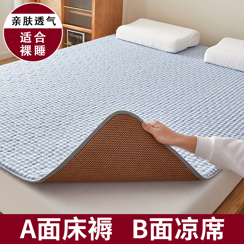 Mat Mattress Soft Cushion Home Bedroom Mat Quilt Winter and Summer Dual-Use Mattress Pad Student Dormitory Single Bed Pad