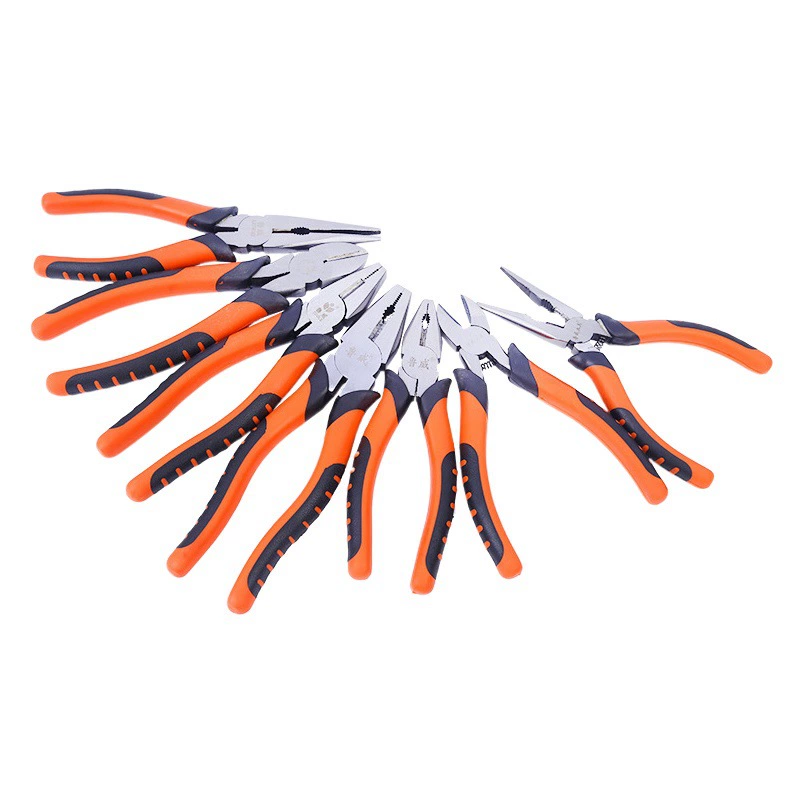 Luwei промышленные плоскогубцы для кожи тигра, плоскогубцы с игольчатыми носами, многофункциональные ручные плоскогубцы, экономичные нескользящие тиски, диагональные плоскогубцы