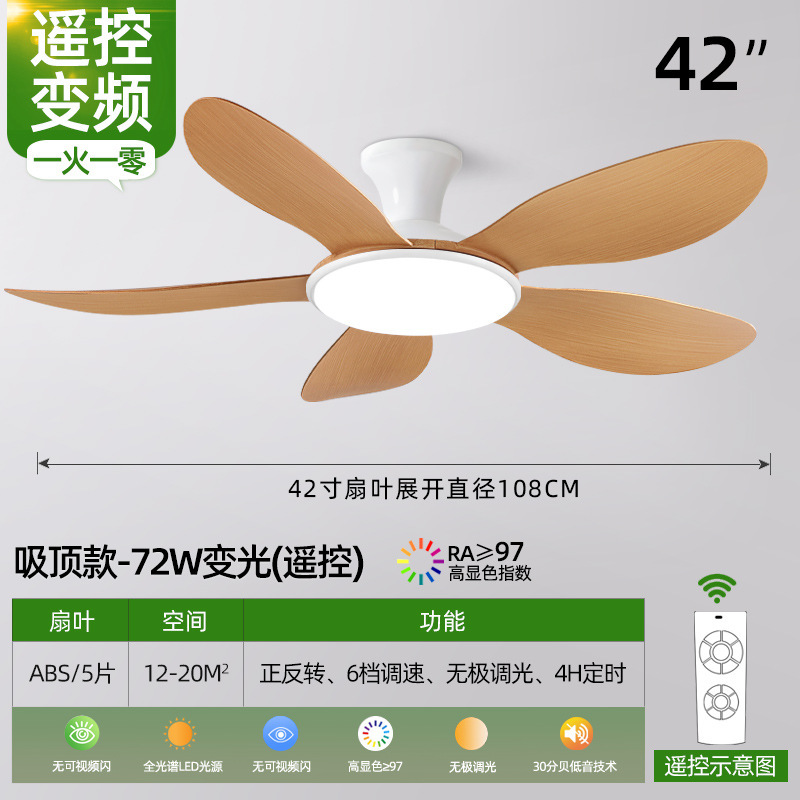 北欧现代大风力吊扇吸顶风扇灯2025新款客厅家用餐厅电扇风扇吊灯|undefined