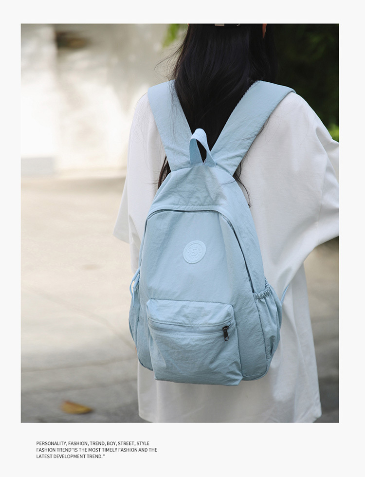 2024 Bergsteiger Reise Neuer koreanischer Stil Schulrucksack Schüler Rucksack Gymnasialschüler Mittelschüler Einfarbiger einfacher Rucksack