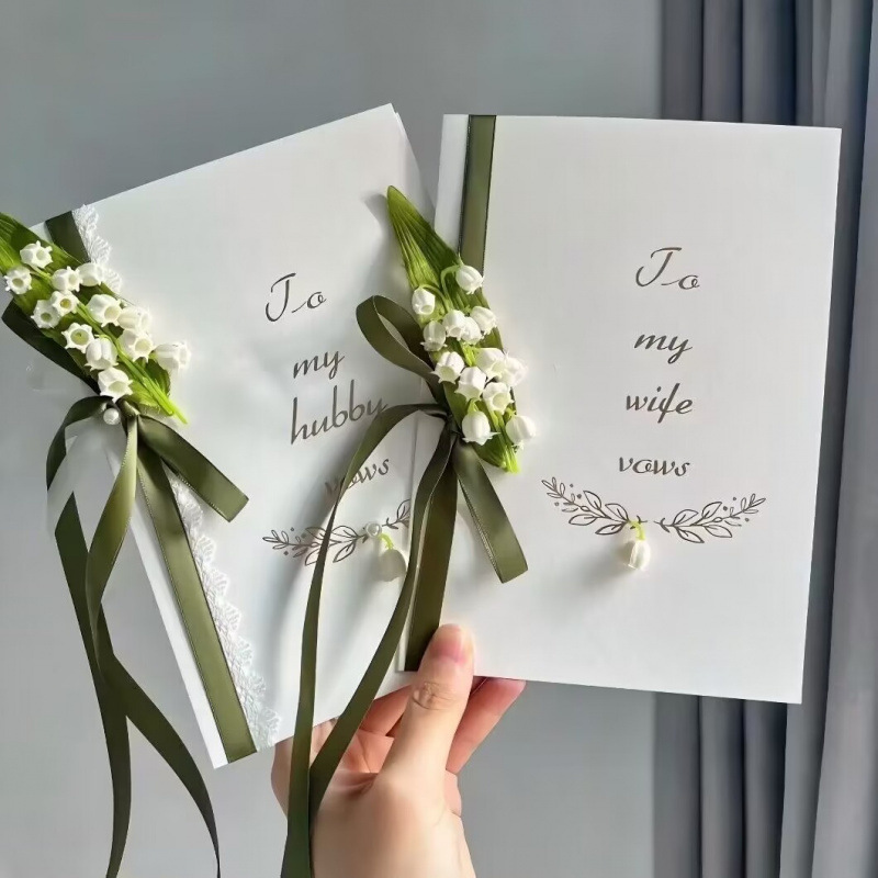 結婚式の誓いのカード シンプルなスタイルの結婚式の誓いのスピーチ ステートメント 保証 結婚式用品 グリーティングカード ワンピース ドロップシッピング スーパーマーケット|undefined