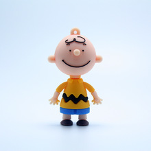 厂家直供pvc软胶立体公仔查理 个性卡通钥匙挂件汽车包包挂饰