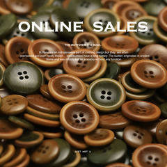 MOSN 果實紐扣四眼風衣西服裝飾扣子外套針織開衫毛衣皮草大衣扣