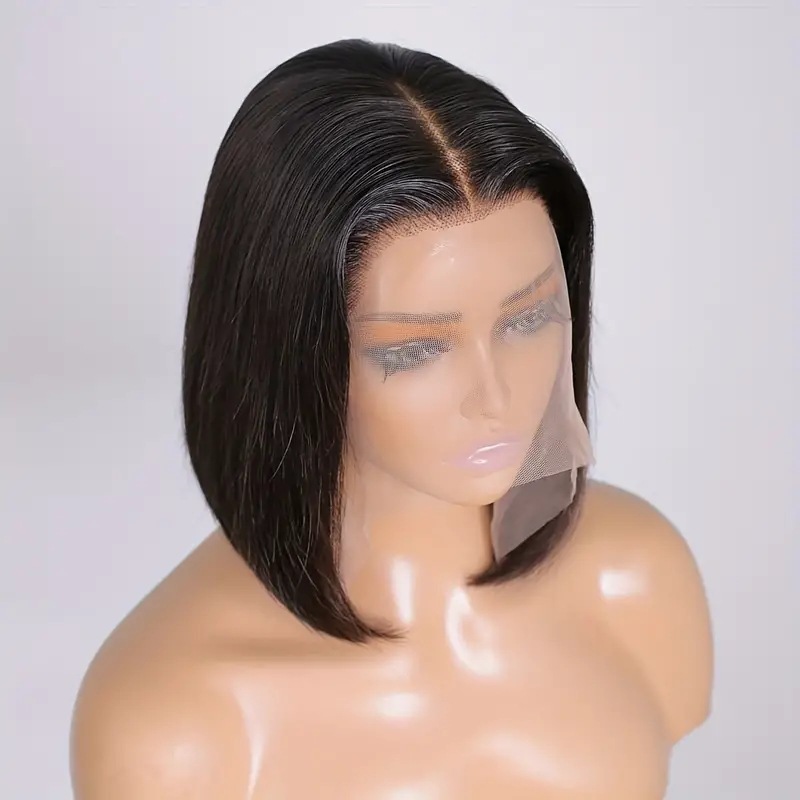 Amazon nuevos productos Europeos y estadounidenses pelucas de cabello corto y recto para mujeres negras bobbing cubierta de cabello corto y recto cubierta de cabello image 4