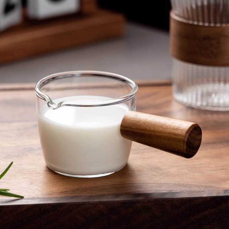 Coffee Cup, Glass Cup, Measuring Cup with Scale, Small Milk Jug, Espresso Extraction Measuring Cup, Household Measuring Cup with Scale