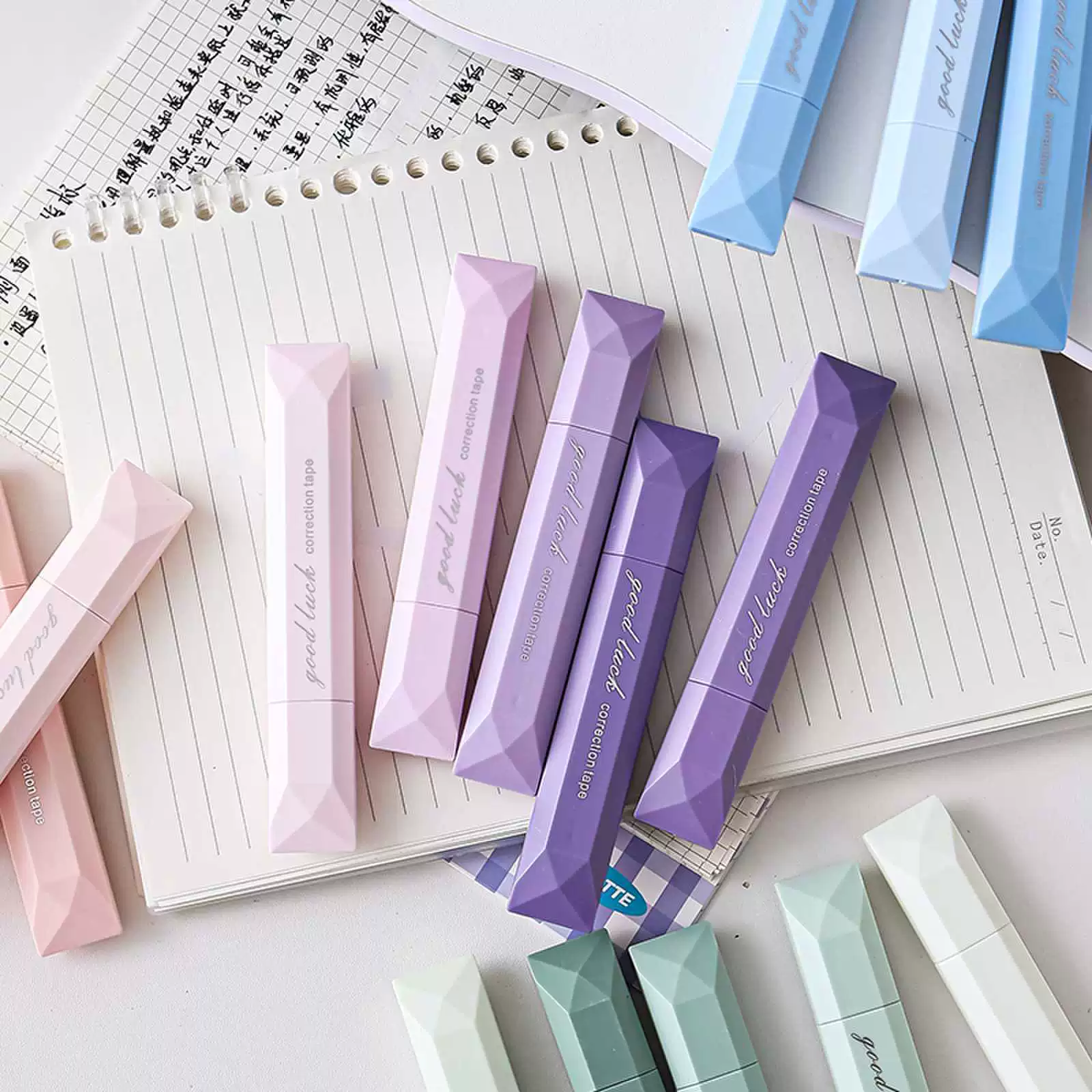 Высококачественная корректирующая лента для студентов, миниатюрная портативная бесшумная корректирующая лента для экзаменов, успокаивающая и гладкая корректирующая лента.