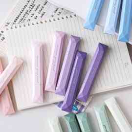 高颜值渐变色修正带学生用迷你便携考试静音纠错带解压顺滑涂改带