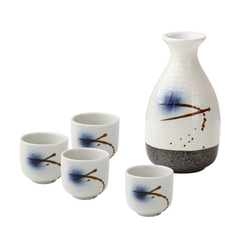 Creative ceramic wine dispenser, wineglass, hand painting, simple and elegant design