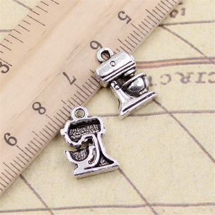 Ancient Silver Coffee Machine DIY Accessories Pendant Charm Necklace Bracelet Pendant