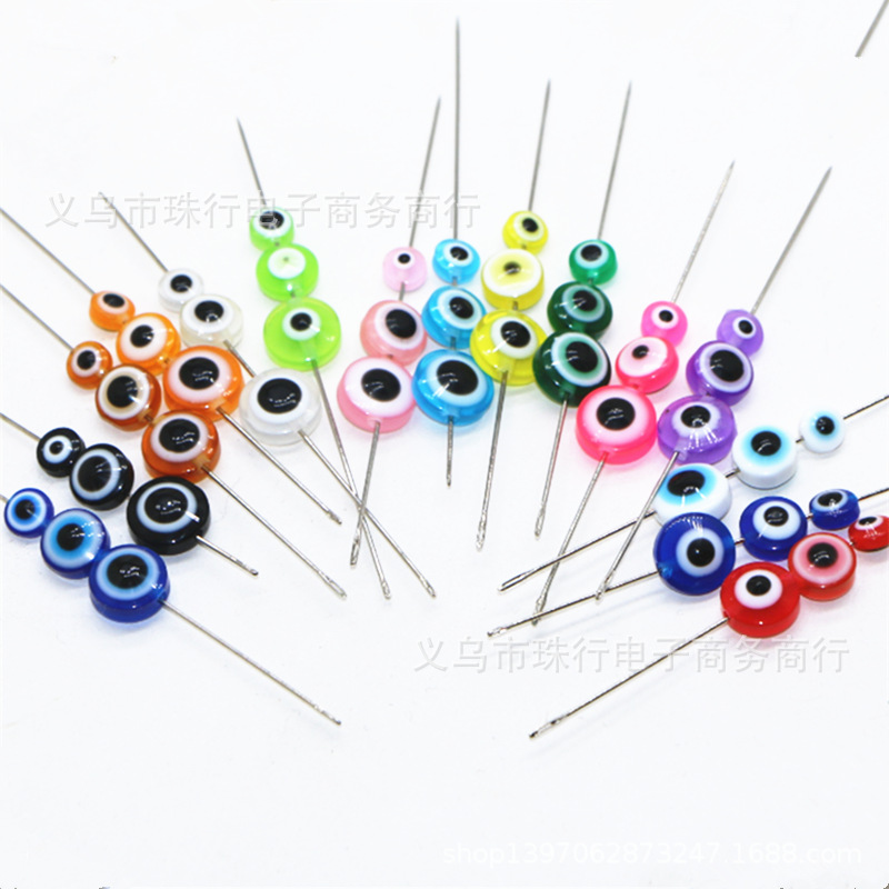 Perlas de ojos planos de resina 6-10MM, accesorios DIY al por mayor