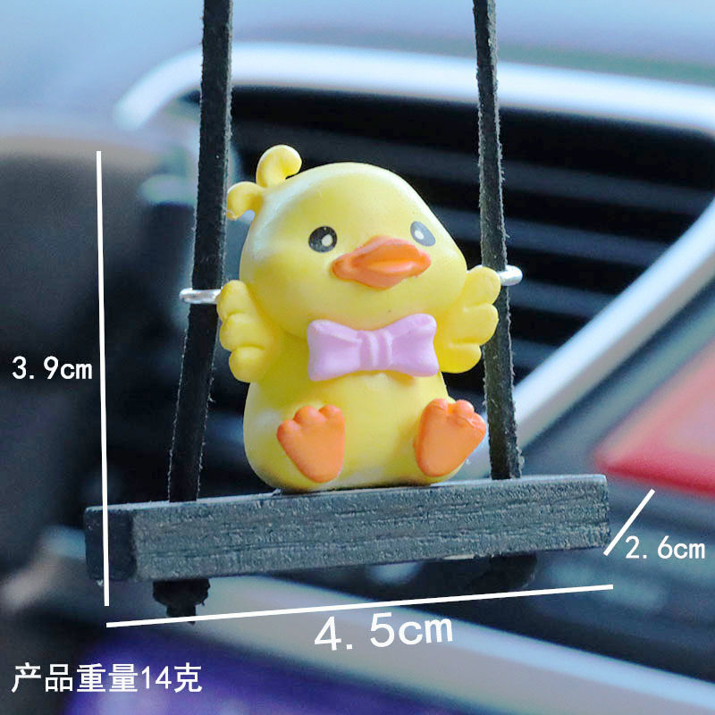 Comercio electrónico transfronterizo dedicado al pato amarillo de automóviles decoración de interiores colgantes de automóviles adornos de automóviles colgantes de automóviles