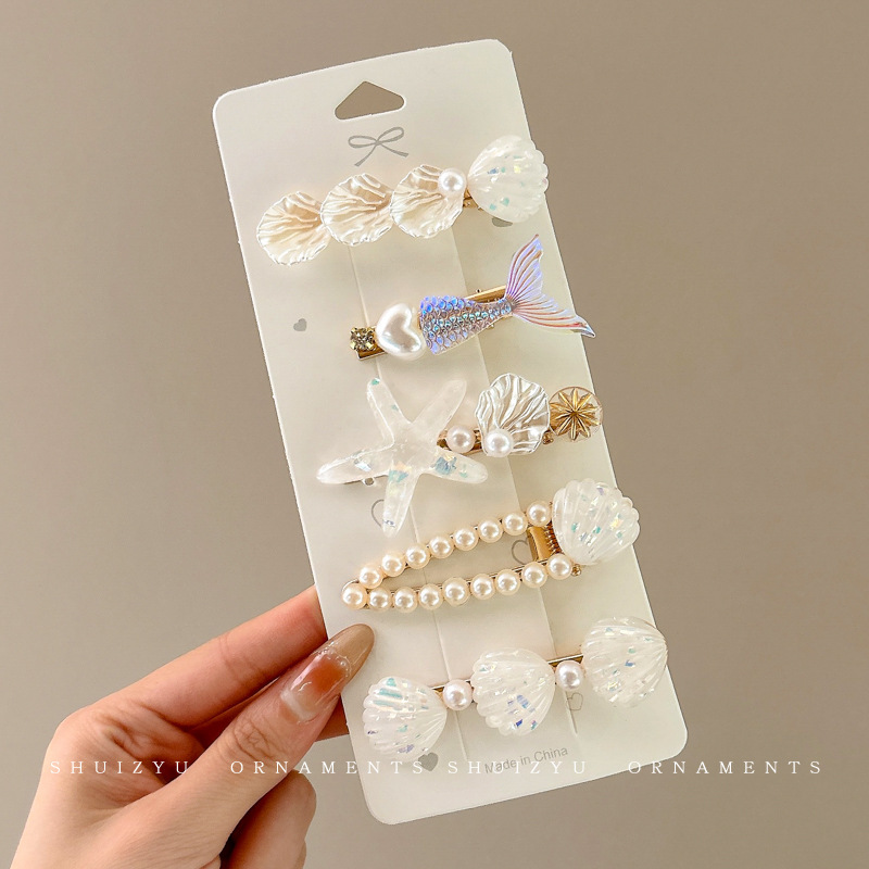 Pinza para el cabello para niños de dibujos animados coreanos, clip para flequillo en la frente femenina, horquilla rota lateral, horquilla de sentido avanzado, clip para bebé, tocado