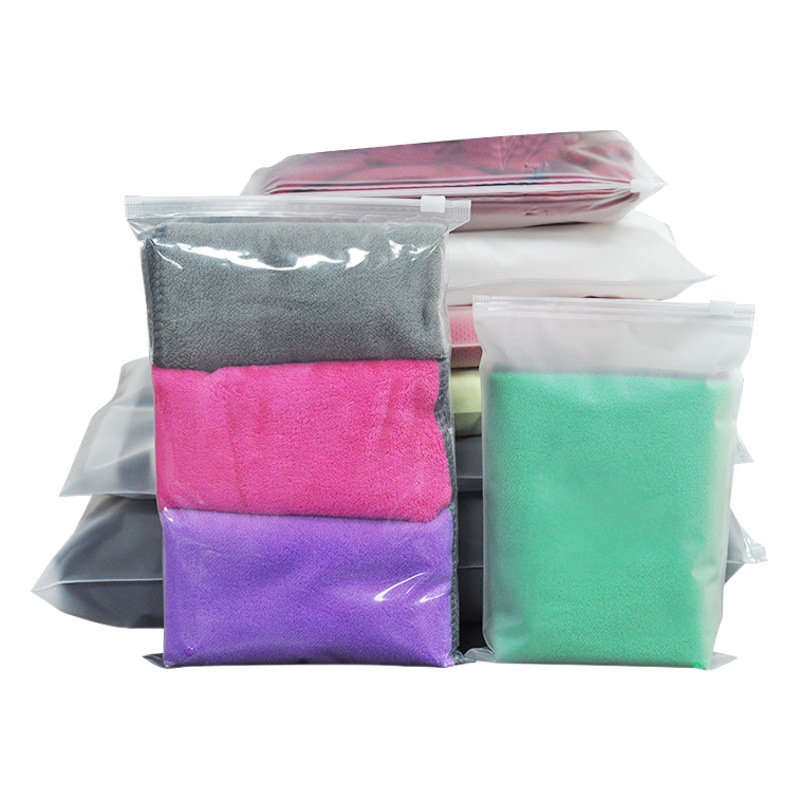 CPE bolsa de cremallera esmerilado ropa interior bolsa de embalaje bolsa de plástico transparente Ziplock bolsa calcetines ropa interior bolsa de embalaje