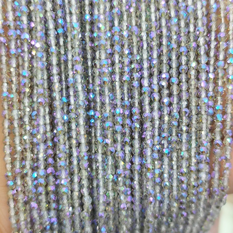 Hilo de algodón aguja súper pequeña Perla de cristal encadenada cuentas vidriadas DIY accesorios de ropa hechos a mano pulsera collar cuentas dispersas accesorios
