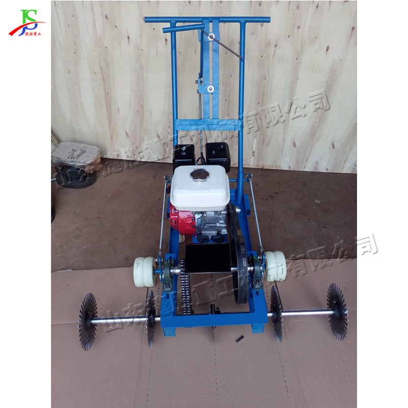 Manual empujador de ancho ancho rotativo cortadora de césped máquina de marcado de césped pequeña máquina de marcado de césped