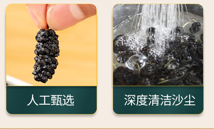 Dried Black Mulberries Sang Shen 100g Bottle Xinjiang Sun Dried Fruit for Tea and Snacking quality and texture