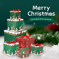 Christmas decorations, gift box, bag, set, layout, Birthday gift
