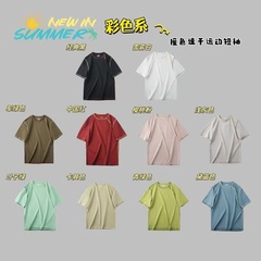 速乾性！アウトドアスポーツ、ランニング、登山に最適な男女兼用ドーパミンラウンドネック半袖Tシャツ 6715