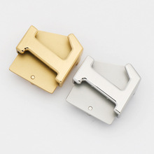 3.8宽不锈钢扣头品质男士精致钢扣百搭平滑板扣头现货批发