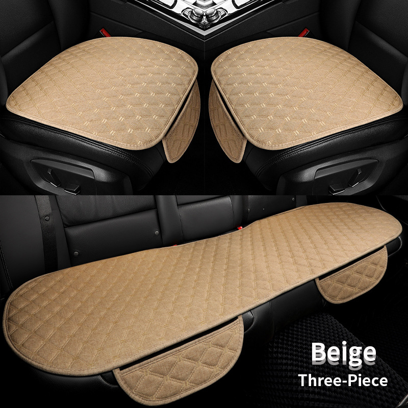 Cojín del asiento del coche cuatro estaciones universal de cinco asientos de lino de tres piezas cubierta del asiento del coche comercio exterior estilo de venta caliente