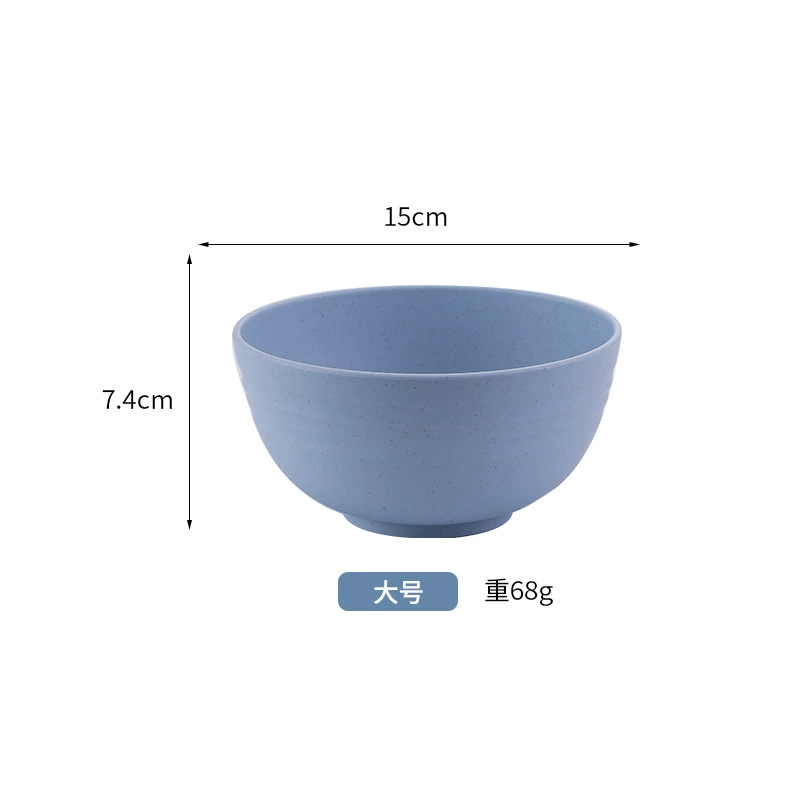 Children's Tableware Set, Wheat Straw Fiber, 6-Piece Fall-Proof Dinnerware for Home
