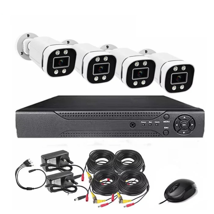 Kit de monitoreo AHD transfronterizo AH KIT FULLColor 2MP 5MP con audio Cámara nocturna a todo color