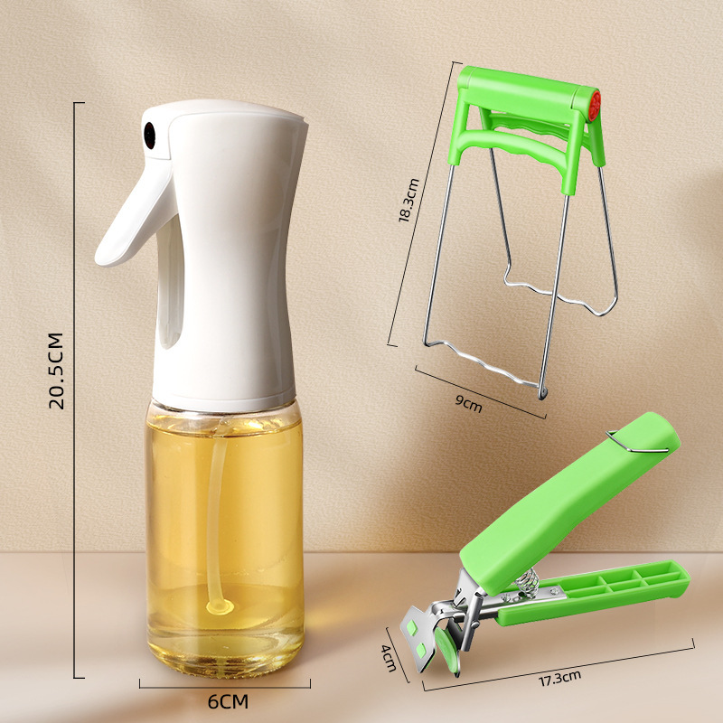 Botella de pulverización de aceite para freidora de aire, botella de pulverización de aceite para cocina, botella de pulverización de niebla de control de aceite, botella de condimento de alta presión, lata