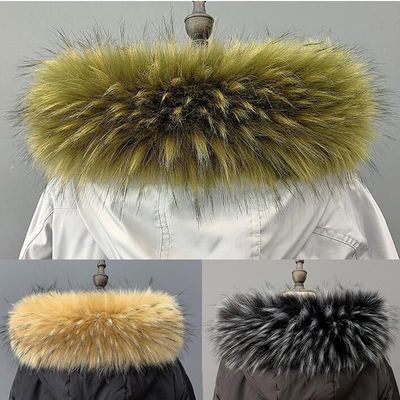 Fox Hezi Maomao Collar Hats Wool top leather and fur Super large Collar Down jacket cap overcoat Collar
