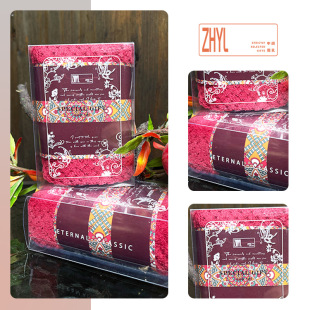 Hand gift towel pvc gift box towel matching towel wedding gift towel gift towel gift box pineapple towel