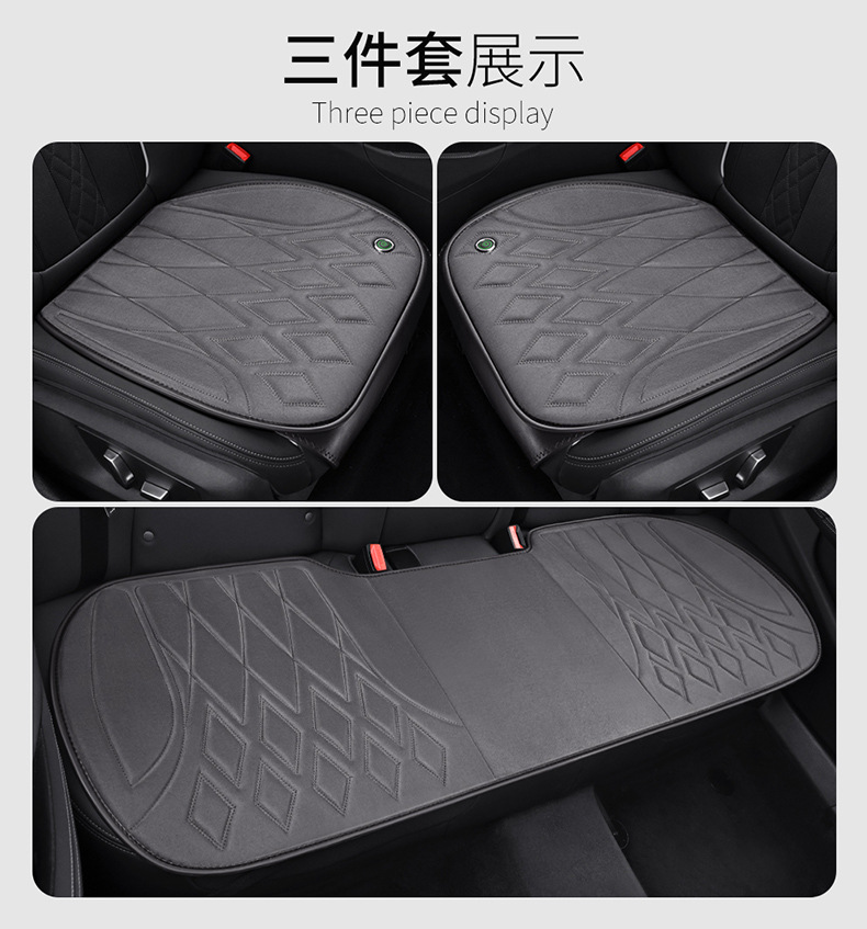 Cross-Border Wholesale Graphene Heated Car Seat Cushion Short Plush Winter Warm USB Socket Seat Cushion for Interior Use