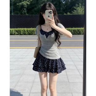 �޺ÿ��{ɫ�黨�����B��ȹ��Ů2026�¿��ļ���������������ȹ���b